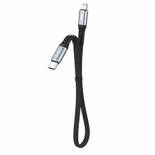 USB-C – Lightning kaabel Dudao L10P PD 20W 0,23 m, must