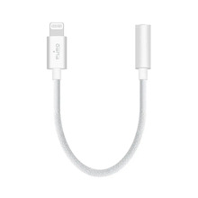 Adapter Puro PUAAPLTUAXWHI Lightning to 3,5 mm, 15 cm, valge