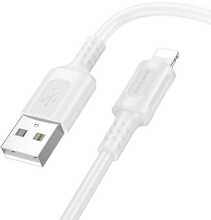 Kaabel Borofone BX111 Feliz USB - Lightning 1 m, valge