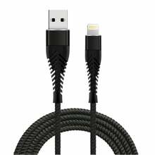 Kaabel Fusion Accessories Fishbone FUSLIGH15BK USB-A - Lightning 30W 1,5 m, must