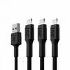 Kaablite komplekt Green Cell KABGCSET02, USB - Lightning 1,2 m, must