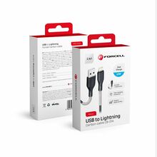 USB-kaabel Forcell F-Energy CB-01A Lightning 1 m, must