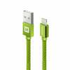 Kaabel Swissten Textile Fast Charge MD818ZM/A Lightning 1,2 m, roheline