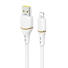 USB kaabel Dudao L25L USB-A 	o Lightning 1 m 30W, valge