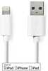 USB, Lightning kaabel Nedis CCGL39300WT10, 1 m, valge