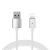 Kaabel Topt Magnetic Type 1 USB - Lightning 1 m, hõbe