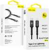 Kaabel Blavec Raptor braided Type C to Lightning CRA-CL24BG30, 3 m, must-hall