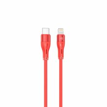 Kaabel Tellur Silicone TLL155561 Type-C kuni Lightning PD30W 1 m, punane