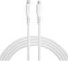 USB kaabel 4smarts RapidCord Lightning-USB-C 30W 1,5 m, valge