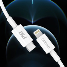 Kaabel Dudao L6X USB-C – Lightning PD 20W 1 m, valge