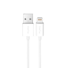 Kaabel Puro TPE 12W USB-A - Lightning 2 m, valge