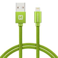 Kaabel Swissten Textile Fast Charge MD818ZM/A Lightning 2 m, roheline