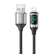 Kaabel USAMS SJ543USB02 U78 Lightning 1,2 m, hõbe/must