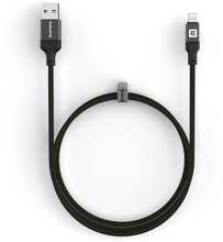 Kaabel Evelatus MFI11CL, Lightning/USB-A, 1,2 m, must