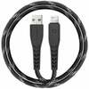 Kaabel Energea NyloFlex Lightning to USB-A 1,5 m, must