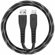 Kaabel Energea NyloFlex Lightning to USB-A 1,5 m, must