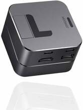 HUB Joyroom S-H121, USB-C - USB-A 3.0, RJ45, HDMI, Thunderbolt, hall