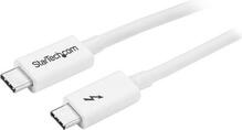 Kaabel StarTech TBLT3MM1MW, 1 m, valge