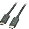 Kaabel Lindy 41555 USB-C - USB-C, 0,5 m, must