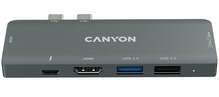 USB jaotur Canyon DS-05B CNS-TDS05B, Thunderbolt 3, 7in1, hall