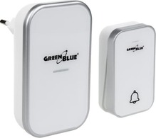 Juhtmevaba kineetiline uksekell Greenblue GB157 B, must, 38 meloodiat, ulatus kuni 200 m, IP44