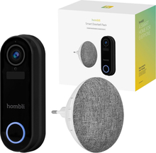 Nutikas uksekell Hombli Smart Doorbell 2 Promo Pack, must