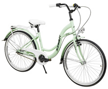 Jalgratas Azimut Vintage 26, 3-speed, 17, mint-valge matt