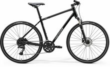 Jalgratas Merida Crossway 300 III2, S, must/hõbe