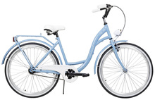 Linnaratas Azimut City Lux 26, helesinine-valge
