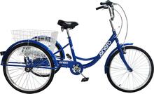 Kolmerattaline jalgratas taastusraviks Enero Rower 24, 6 käiku, sinine