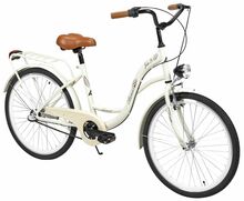 Jalgratas Azimut Julie 24, 3-speed, kreemjas