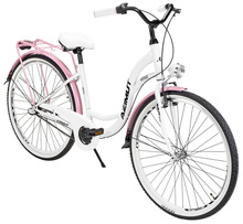 Jalgratas Azimut Vintage 28, 3-speed, 2023, valge/roosa