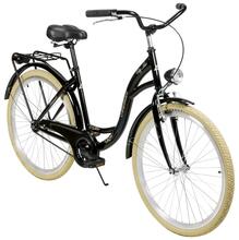 Linnajalgratas Azimut City Lux 17, 26, must/kreemjas