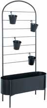Lillepostament Home4you DEIA, 70,5 x 26 x H137 cm, must