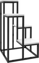 Taimede alus Outsunny, terasest, 4 taset, 34 x 34 x 70 cm, valge