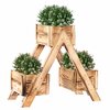 Puidust lillealus Springos KWD001, 47 x 22 cm, pruun