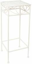 Lillestatiiv Home4You Sandy, 23 x 23 x 60 cm, valge