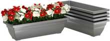 Plastist lillepottide komplekt Outsunny, 5 tk, 59 x 21 x 16 cm, hall