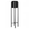 Metallist lillealus Springos GA0196, 74 cm, must