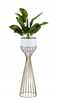 Metallist lillealus Loft, 68 cm, valge