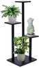 Metallist lillealus Vilde, 4 tasandit, 84 cm, must