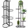 Lillealus Vilde, metallist, 5 tasandit, 69,5 x 23,5 x 84,5 cm, must