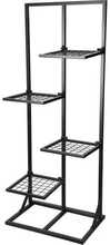 Lillealus Orion, metallist, 4 tasandit, 102 cm, must