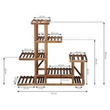 Puidust lillealus Springos GA0176, 100 x 95 x 25 cm, pruun