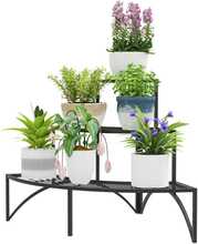 Taimestend Outsunny, 3-astmeline, 60 cm, must