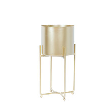 Lillepostament Home4You DEIA GOLD S, 19,5 x 18 x 37 cm, kuldne
