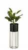 Moodne lillealus, 55 cm, must/kuldne