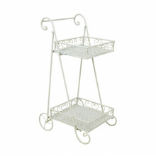 Lilleriiul Home4You Sandy, 35 x 43 x 75 cm, antiikvalge