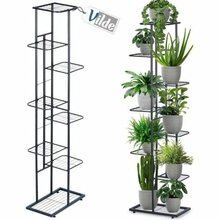 Metallist lillealus Vilde, 8 tasandit, 142 cm, must