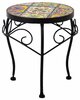 Lillepostament Home4you Morocco, D25 x H30 cm, must
